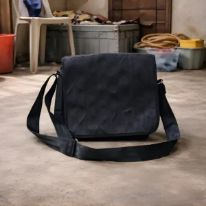 Upcycled Car Seat Belt Crossbody Bag