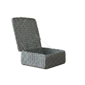 Upcycled multicolored plastic rope decorative bag