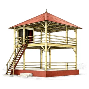 Bamboo Double Storey Structure