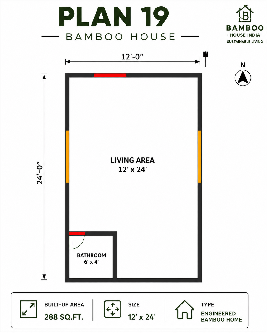 Bamboo House Plan 19