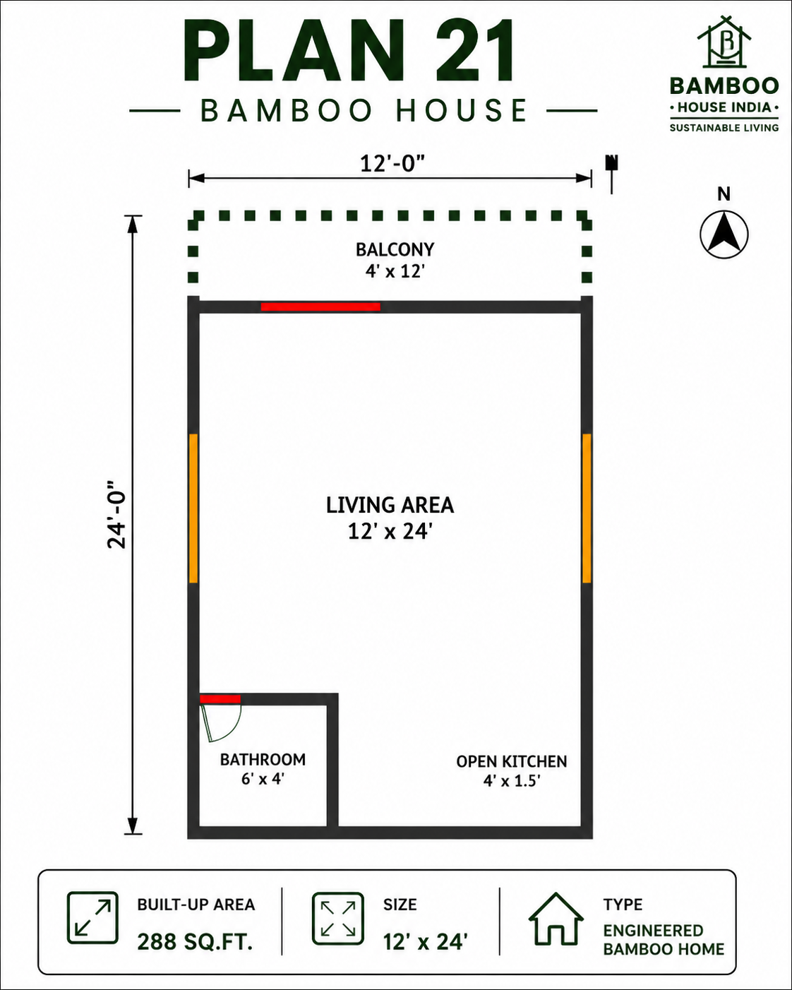 Bamboo House - Plan 21