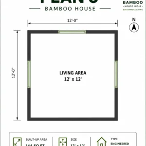 Bamboo house plan 6