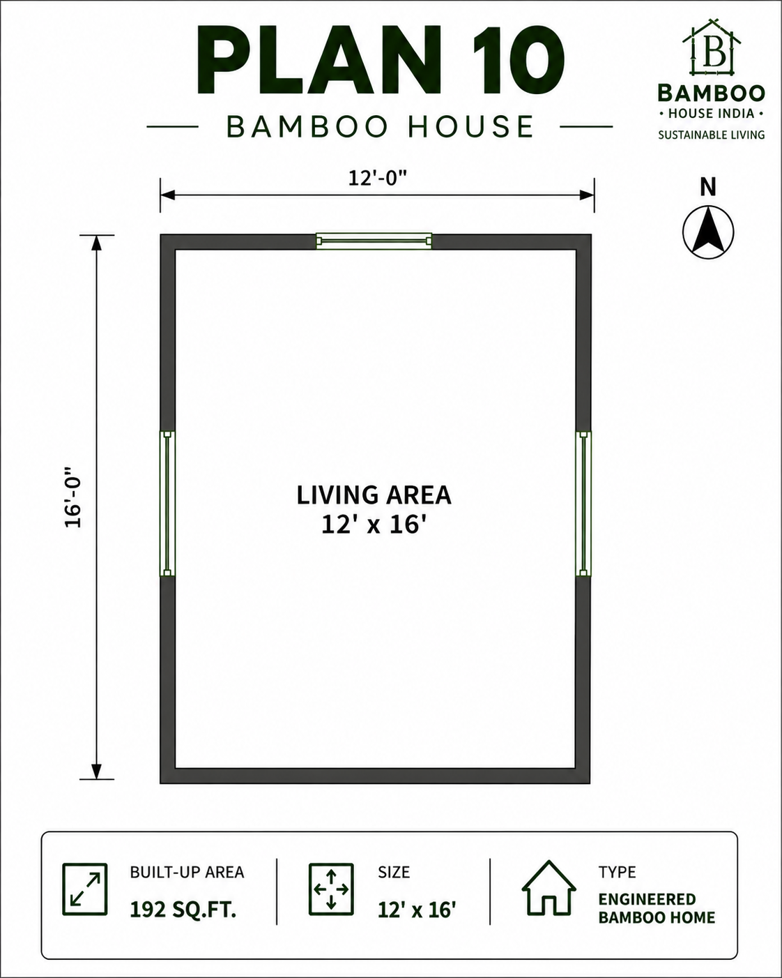 Bamboo House - Plan 10